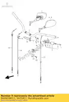 5660038G11, Suzuki, miroir assy, ??rea suzuki gsf gsr 600 650 2005 2006, Nouveau