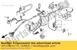 Here you can order the coil comp., ignition from Honda, with part number 30510KCH770: