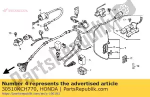 honda 30510KCH770 coil comp., ignition - Bottom side