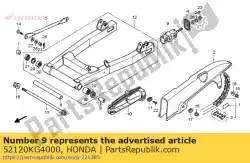 geen beschrijving beschikbaar van Honda, met onderdeel nummer 52120KG4000, bestel je hier online: