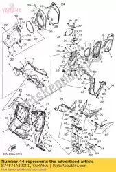 Aquí puede pedir tapa, combustible de Yamaha , con el número de pieza B74F74A800P1: