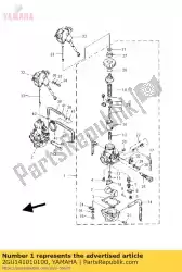 Aqui você pode pedir o carburador assy 1 em Yamaha , com o número da peça 2GU141010100: