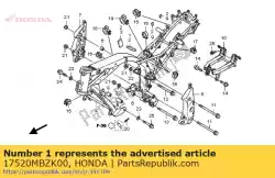 Qui puoi ordinare cuscino, serbatoio carburante rr. Da Honda , con numero parte 17520MBZK00: