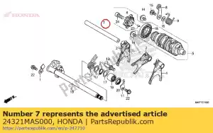 Honda 24321MAS000 wa?, widelec zmiany biegów - Dół