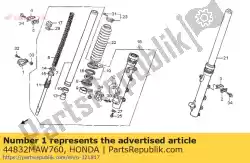 klem, snelheidsmeterkabel van Honda, met onderdeel nummer 44832MAW760, bestel je hier online: