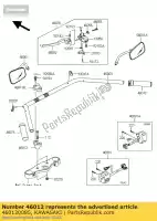 460120085, Kawasaki, support-poignée, lwr vn900baf kawasaki vn vulcan 900 2011 2012 2014 2015 2016, Nouveau