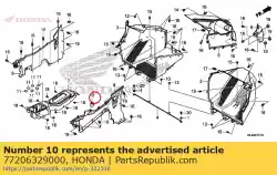Aqui você pode pedir o borracha b, ajuste do assento em Honda , com o número da peça 77206329000: