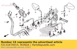 Tutaj możesz zamówić uchwyt, górny od Honda , z numerem części 53131KTA910: