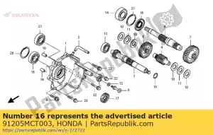 honda 91205MCT003 selo de óleo, 40x65x6 - Lado inferior