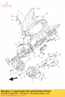 4D3W216B0100, Yamaha, guardabarros trasero comp.2 yamaha yfm 250 2010 2011 2012, Nuevo