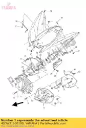 Ici, vous pouvez commander le garde-boue arrière comp. 2 auprès de Yamaha , avec le numéro de pièce 4D3W216B0100: