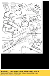 triumph 3880085T0301 fork rod tool - Bottom side