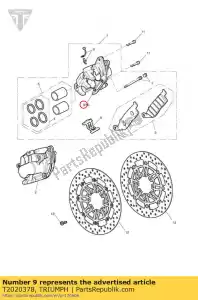 triumph T2020378 brkt comp, lh - Bottom side