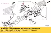 43112MCV006, Honda, retenedor, rr. soporte honda  vt vtx 1300 1800 2002 2003 2004 2005 2006 2010 2013 2017, Nuevo