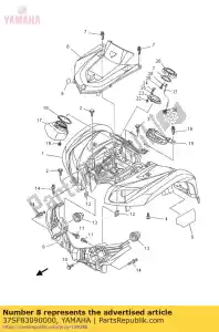 yamaha 37SF83090000 grade frontal - Lado inferior