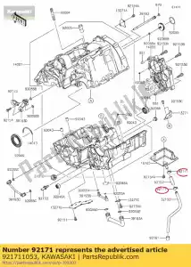 kawasaki 921711053 braçadeira er650ecf - Lado inferior