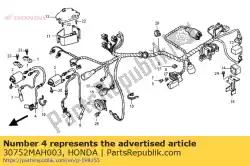 cap assy. 2, hoge spanning van Honda, met onderdeel nummer 30752MAH003, bestel je hier online: