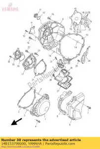 yamaha 14B153790000 seal, crankcase - Bottom side