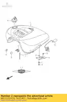 6811122H10, Suzuki, emblema, serbatoio del carburante suzuki c vlr 1800 2008 2009 2010 2011, Nuovo