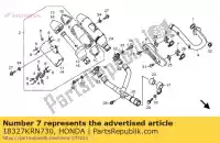 18327KRN730, Honda, fica, ex. protetor de tubo honda crf  r x crf250r 250 , Novo