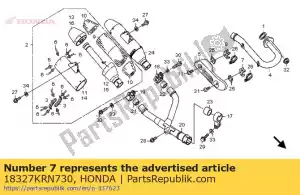 Honda 18327KRN730 resta, ex. protezione del tubo - Il fondo