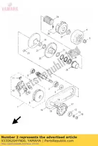 yamaha 93306204YN00 lager - Onderkant