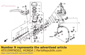 Honda 45510MFND02 subconjunto do cilindro, fr. b - Lado inferior