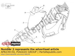 Aprilia AP8239150, Carenatura anteriore. blu, OEM: Aprilia AP8239150