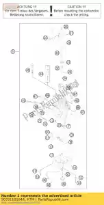 ktm 50331101644 carburador keihin pwk36sag12 - Lado inferior