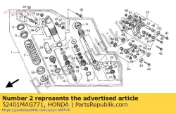 veer, rr kussen van Honda, met onderdeel nummer 52401MAG771, bestel je hier online: