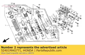 Honda 52401MAG771 veer, rr kussen - Onderkant