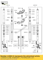 Ici, vous pouvez commander le capuchon, boulon de fourche comp, p. Rouge auprès de Kawasaki , avec le numéro de pièce 11065037210B: