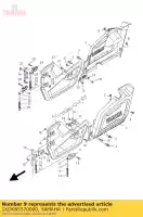 1XDK85570000, Yamaha, pnl., puerta fr. lh. yamaha yxm 700 2014, Nuevo