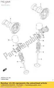 Suzuki 1289205C00205 spessore, punteria 205 - Il fondo