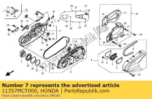 Honda 11357MCT000 deksel, element - Onderkant