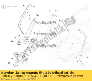 Piaggio Group 1B000203000T9 steuerrohrabdeckung - Dół
