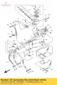 yamaha 20S2537X0000 brkt 2 - La partie au fond