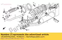 18300HN2000, Honda, conjunto silenciador honda trx500fa fourtrax foreman 500 , Nuevo