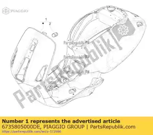 Piaggio Group 6735805000DE complete body - Bottom side