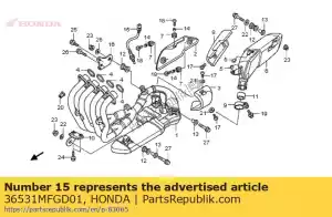 Honda 36531MFGD01 sensor,oxygen - Bottom side