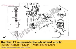 Aqui você pode pedir o suporte, jato de agulha em Honda , com o número da peça 16165HM8000: