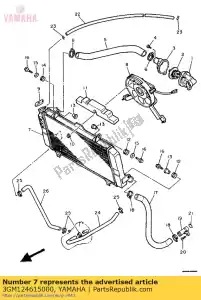 Yamaha 3GM124615000 radiatore assy - Il fondo