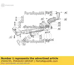 Here you can order the guard from Piaggio Group, with part number 2504235: