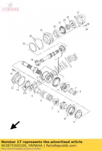 yamaha 903875300100 collar - Lado inferior