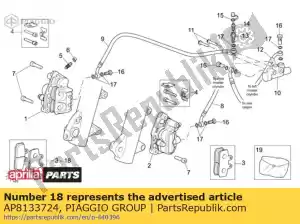 Piaggio Group AP8133724 par de almohadillas - Lado inferior