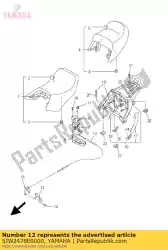 Aquí puede pedir cable, cerradura de asiento de Yamaha , con el número de pieza 5JW2478E0000: