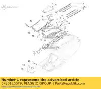 67361200T9, Piaggio Group, fu?raumabdeckung     , New