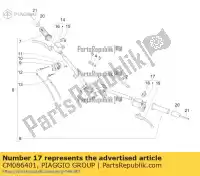 CM086401, Piaggio Group, bomba hidráulica do freio esquerdo piaggio x x10 zapmd910 zapmd9100 125 350 500 2012 2013 2021 2022, Novo