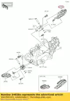 340280105, Kawasaki, step, rh kx250w9f kawasaki  kx 250 450 2009 2010 2011 2012 2013 2014 2015 2016 2017 2018 2019 2020 2021, Nowy