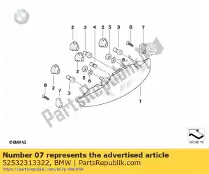 bmw 52532313322 rubber mounting right - Bottom side